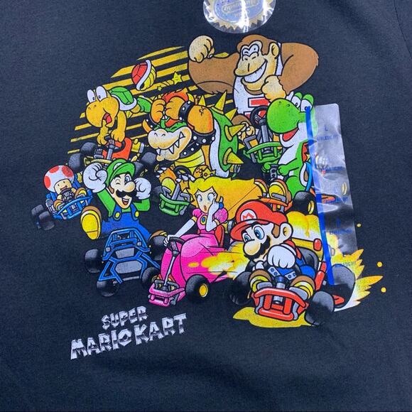 Super Nintendo Super Mario Kart Tee in Black - Picture 3 of 6